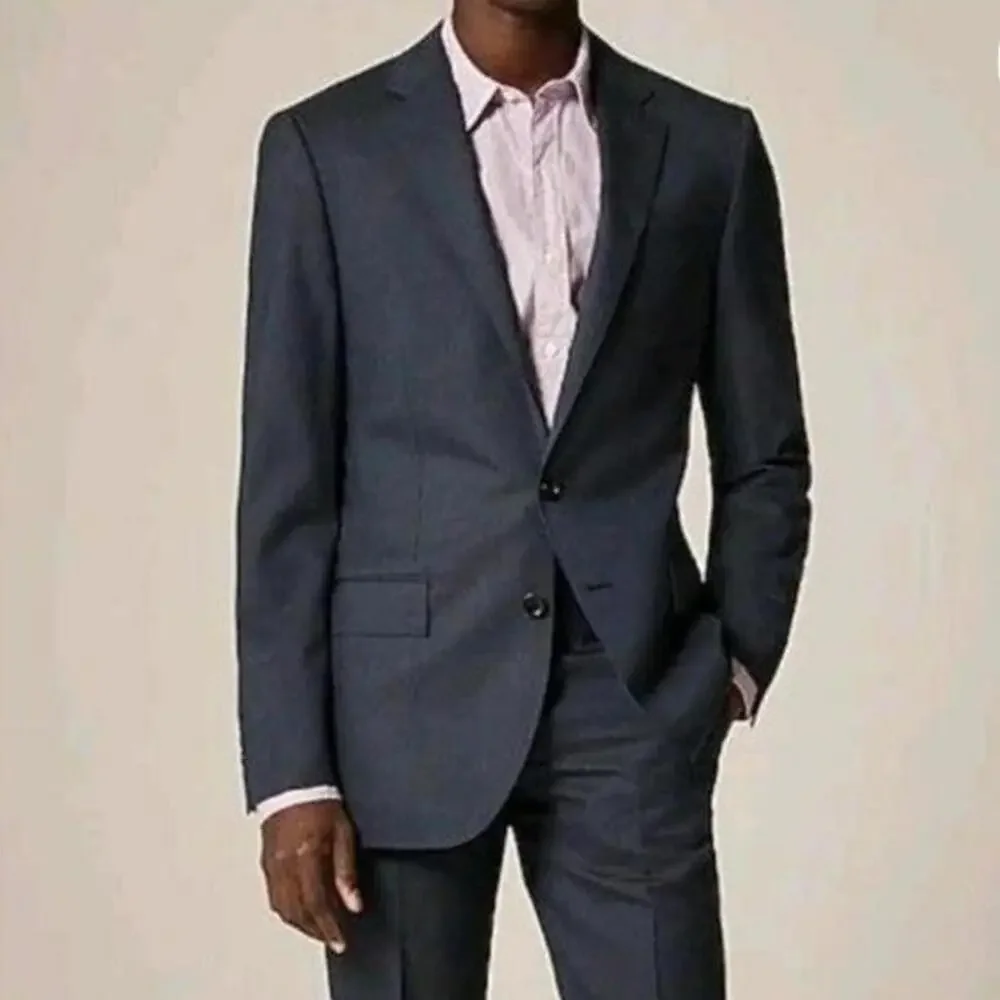 J.Crew Italian Wool Men’s Ludlow Tollegno 1900 Blazer Jacket Navy size 38S